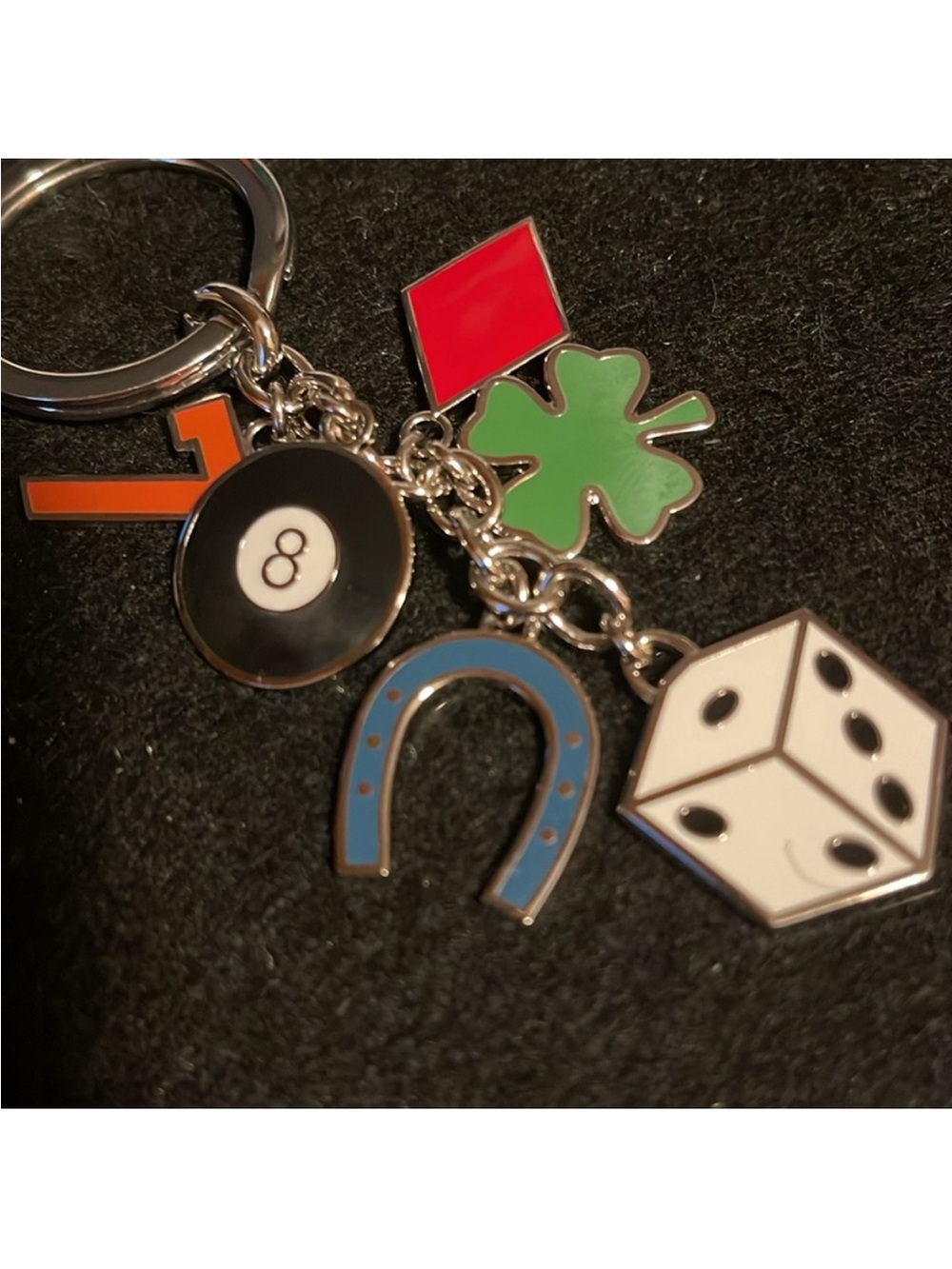 Coach Lucky Charm Key Fob & Red Coach Pen Set w/ Dust Bag NWOT - Picture 6 of 13
